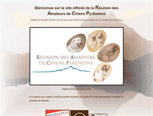 Tablet Screenshot of chiens-des-pyrenees.com